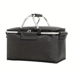 Collapsible Picnic Basket with Waterproof Lining | 18L Capacity for Outdoor Adventures 0
