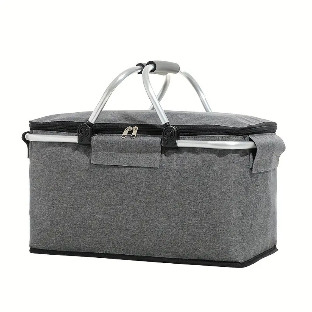 Collapsible Picnic Basket with Waterproof Lining | 18L Capacity for Outdoor Adventures 7