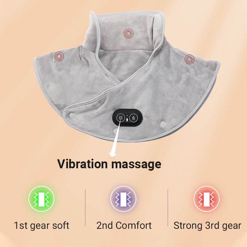 ComfortEase | Electric Neck and Shoulder Heating Pad with Vibration | Ergonomic Design for Pain Relief 4