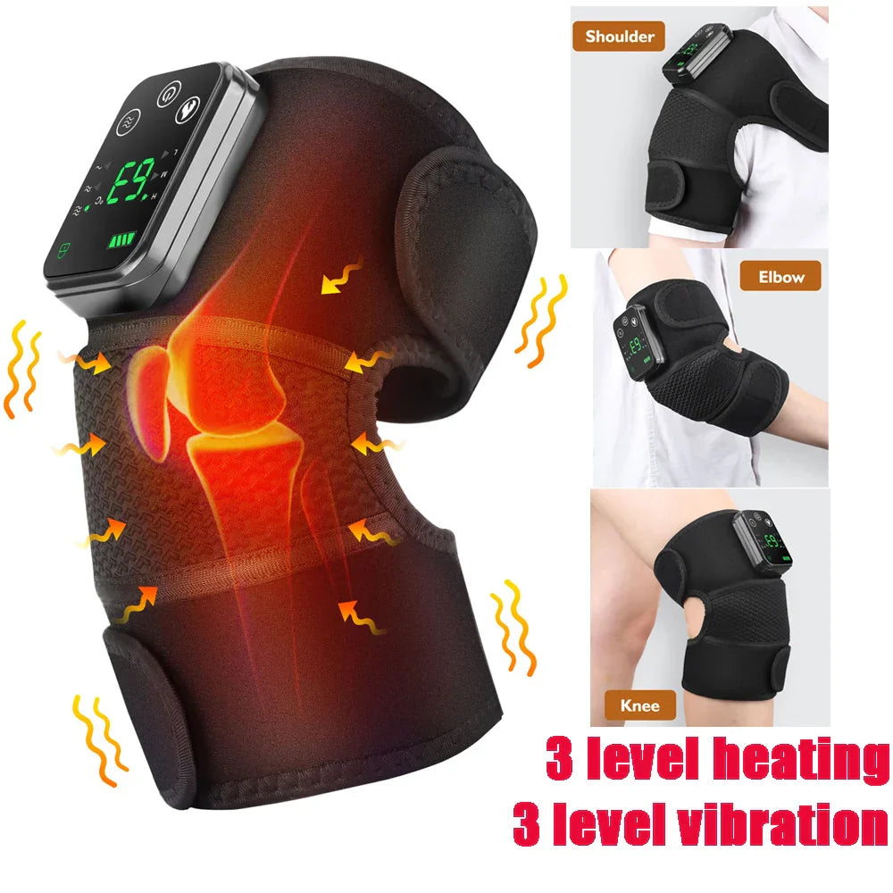 ComfortEase | Heated Shoulder Support with Adjustable Warmth & Vibration | Ergonomic Design for Daily Relief 0