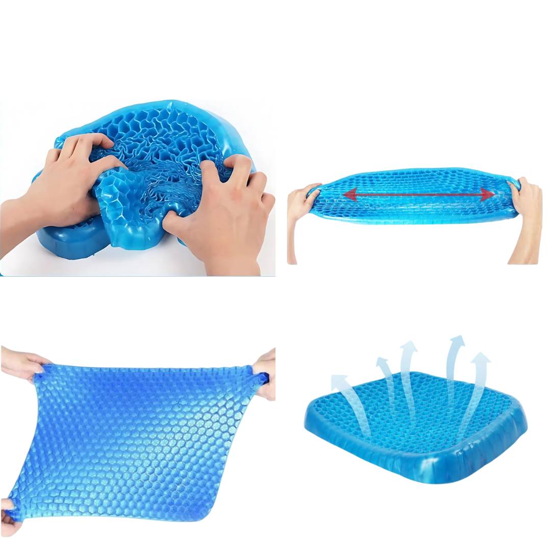 ComfortEase | Orthopedic Gel Seat Cushion with Pressure Relief | Tailbone Support for Office, Car & Wheelchair 5