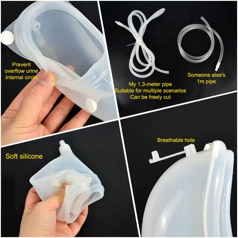 ComfortEase | Silicone Urine Collector Bag with Leak Prevention | Comfortable Solution for Urinary Management 6