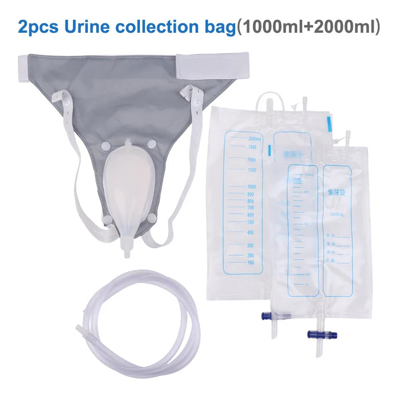 ComfortEase | Silicone Urine Collector Bag with Leak Prevention | Skin-Friendly Design for Comfort and Protection 8