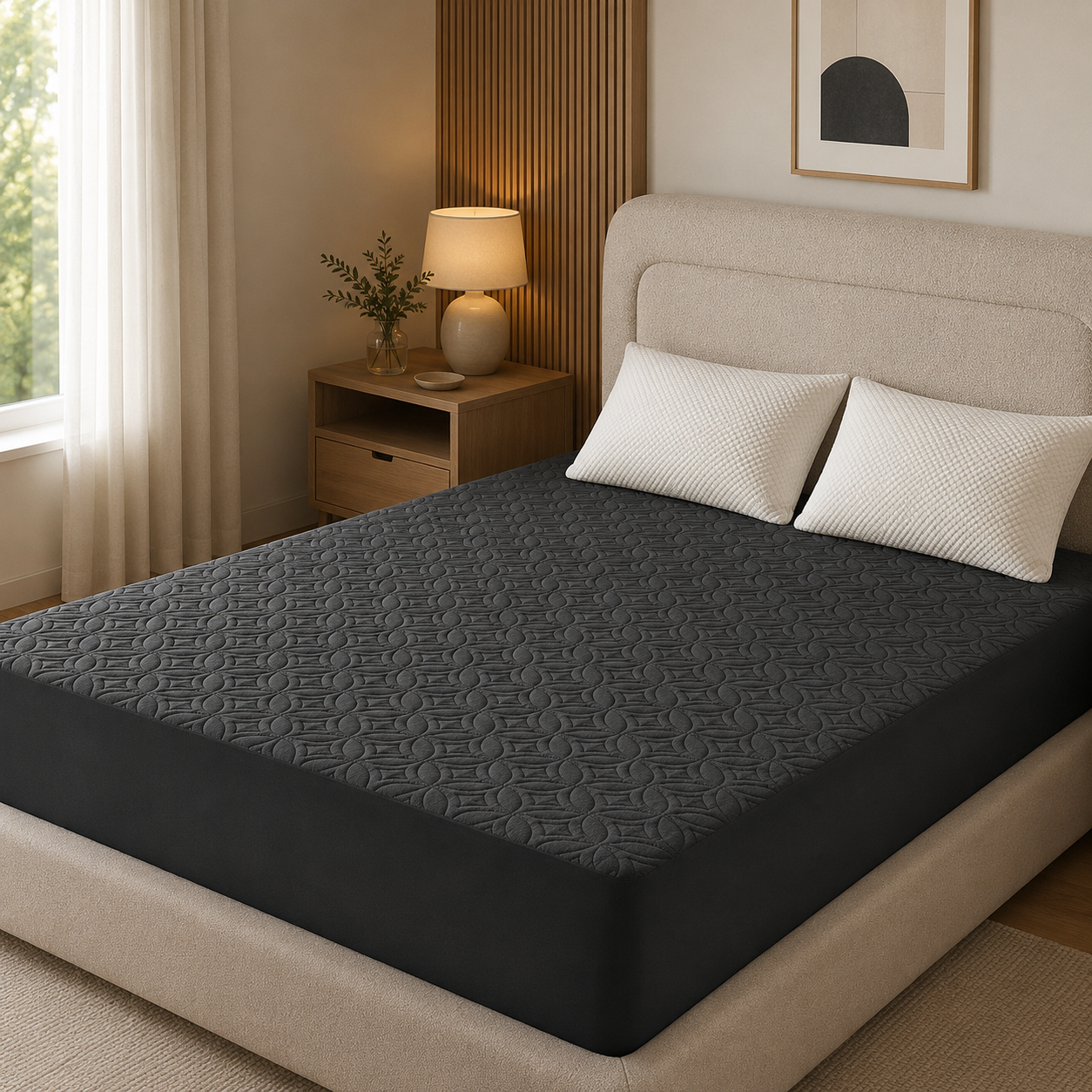 ComfortGuard | Waterproof Mattress Protector with Quilted Design | Soft Cover for Ultimate Comfort 9
