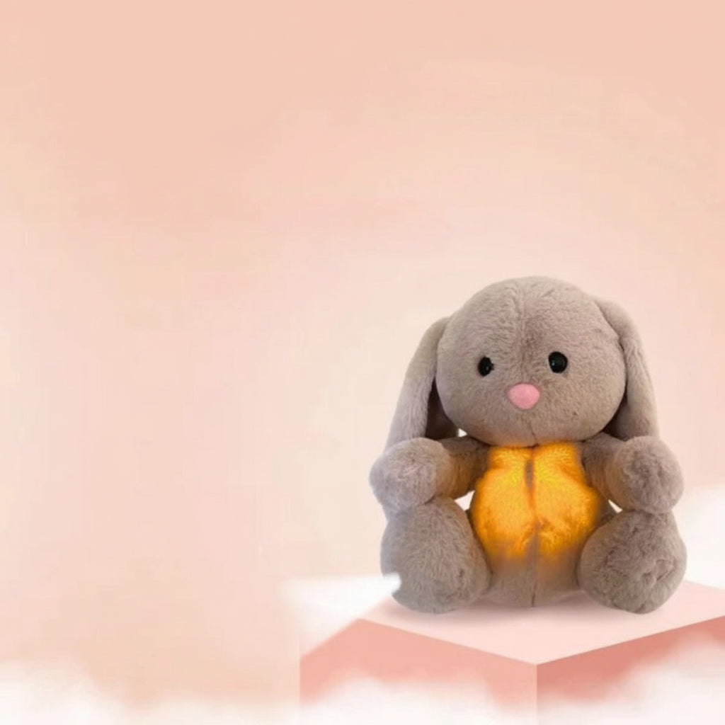 Comfort Companion | Breathing Plush Bunny Stuffed Animal with Soothing Movement | Relaxation Aid for All Ages 4
