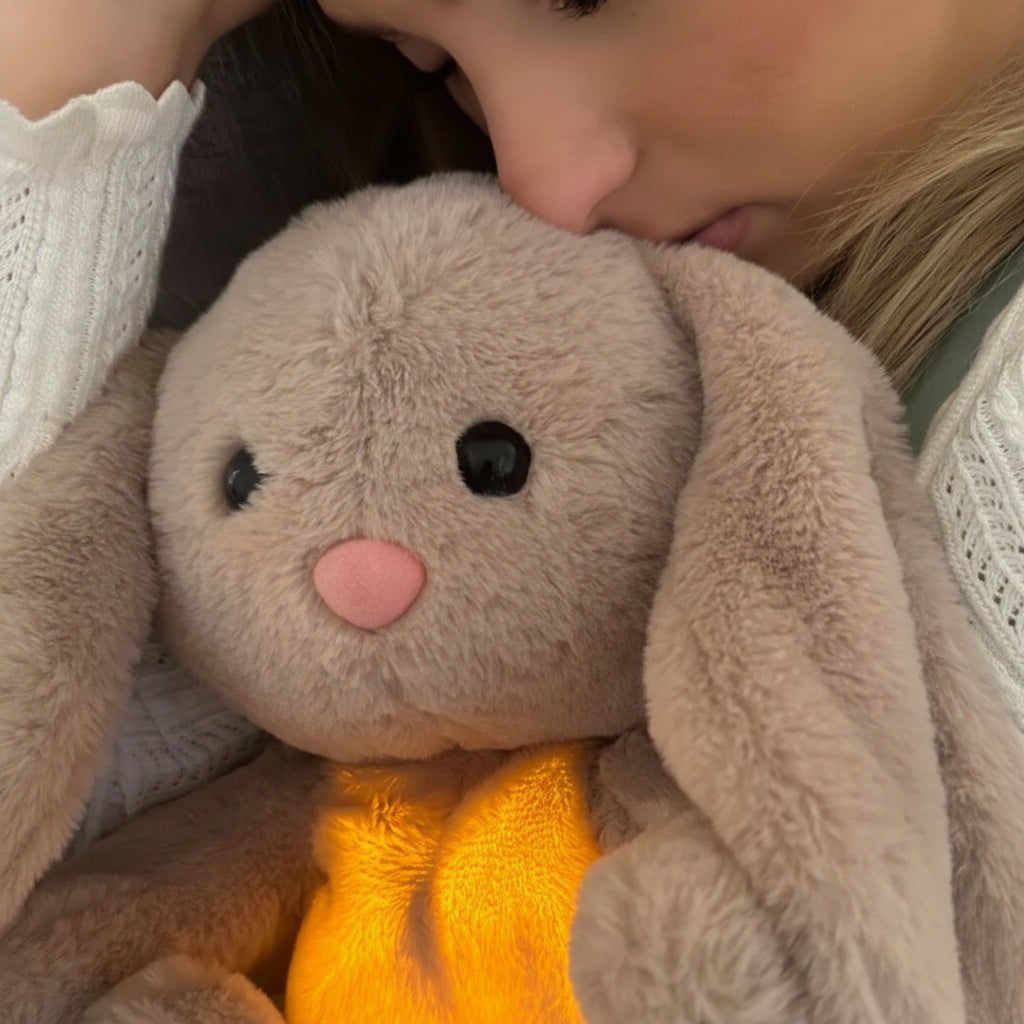 Comfort Companion | Breathing Plush Bunny Stuffed Animal with Soothing Movement | Relaxation Aid for All Ages 7
