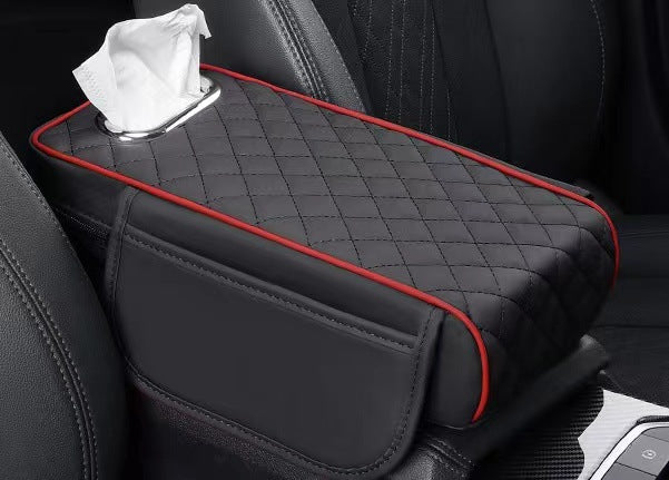 Comfort Cover | Memory Foam Center Console Cover with Durable Leather | Stylish Protection for Your Car 0