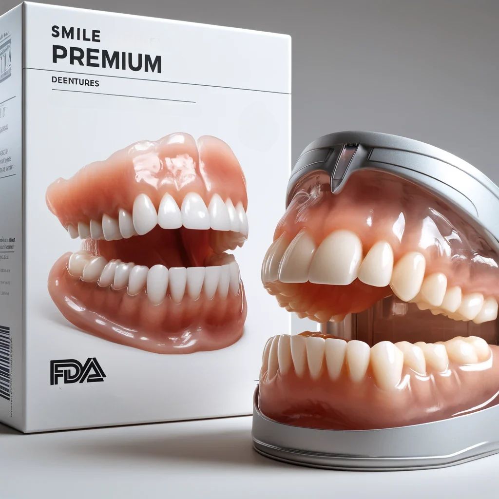 Comfort Dentures | Silicone Complete Set with Tailored Fit | Natural Appearance for Enhanced Confidence 0