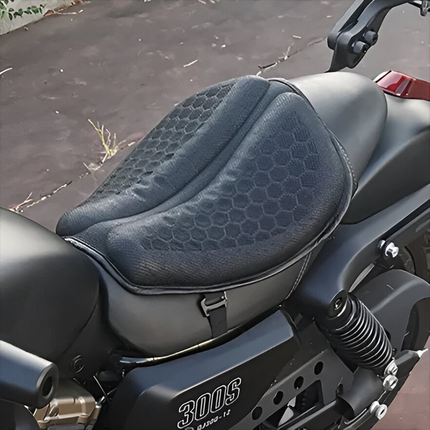 Comfort Gel Seat Cushion | Motorcycle Seat Cushion with Shock Absorption | Breathable Design for Long Rides 0