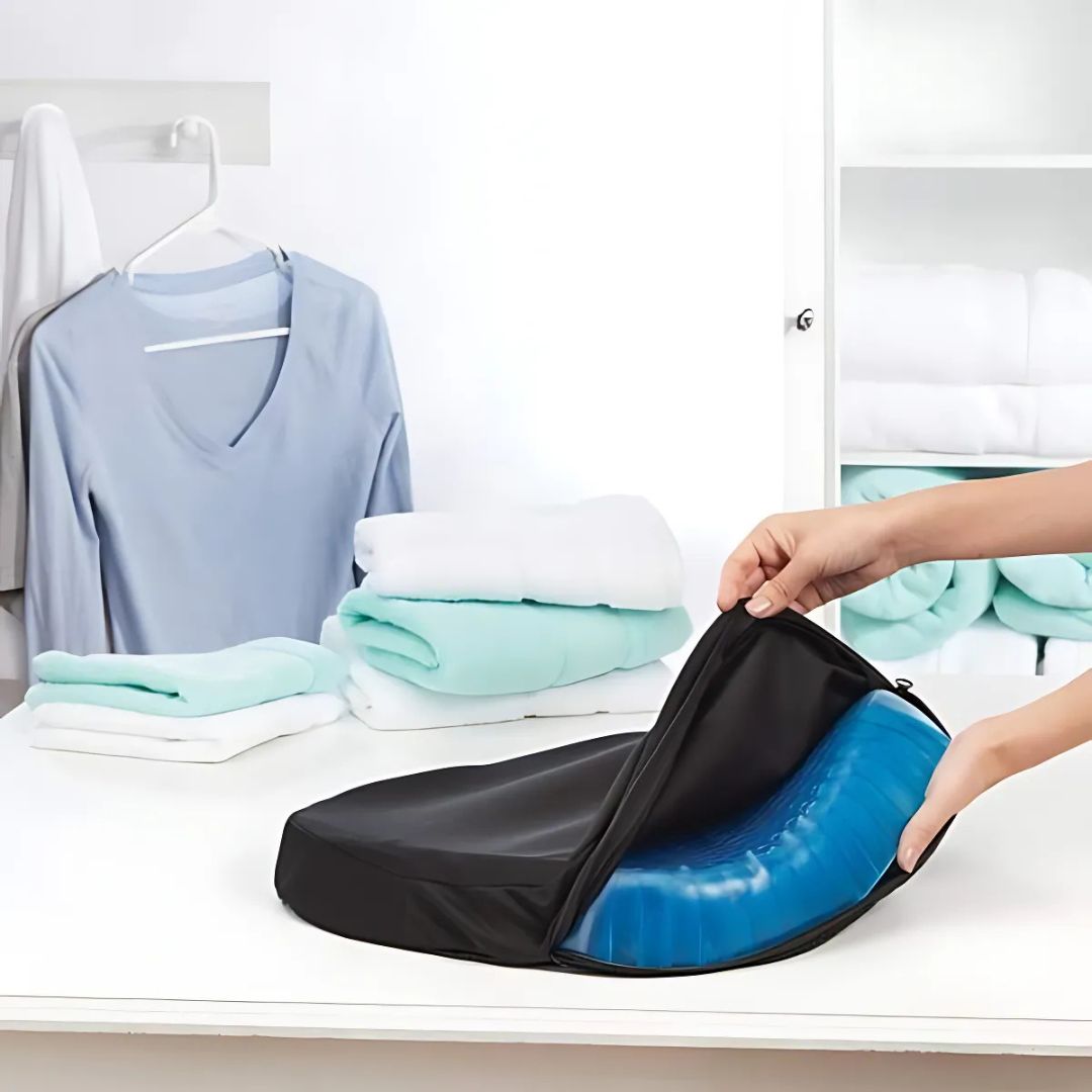 Comfort Gel | Seat Cushion with Ergonomic Design for Tailbone Pain Relief | Lightweight & Portable Support 6