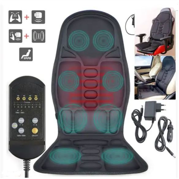 Comfort Haven | Shiatsu Massage Chair Pad with Heated Neck Support | Relaxation Therapy for Home & Vehicle 0