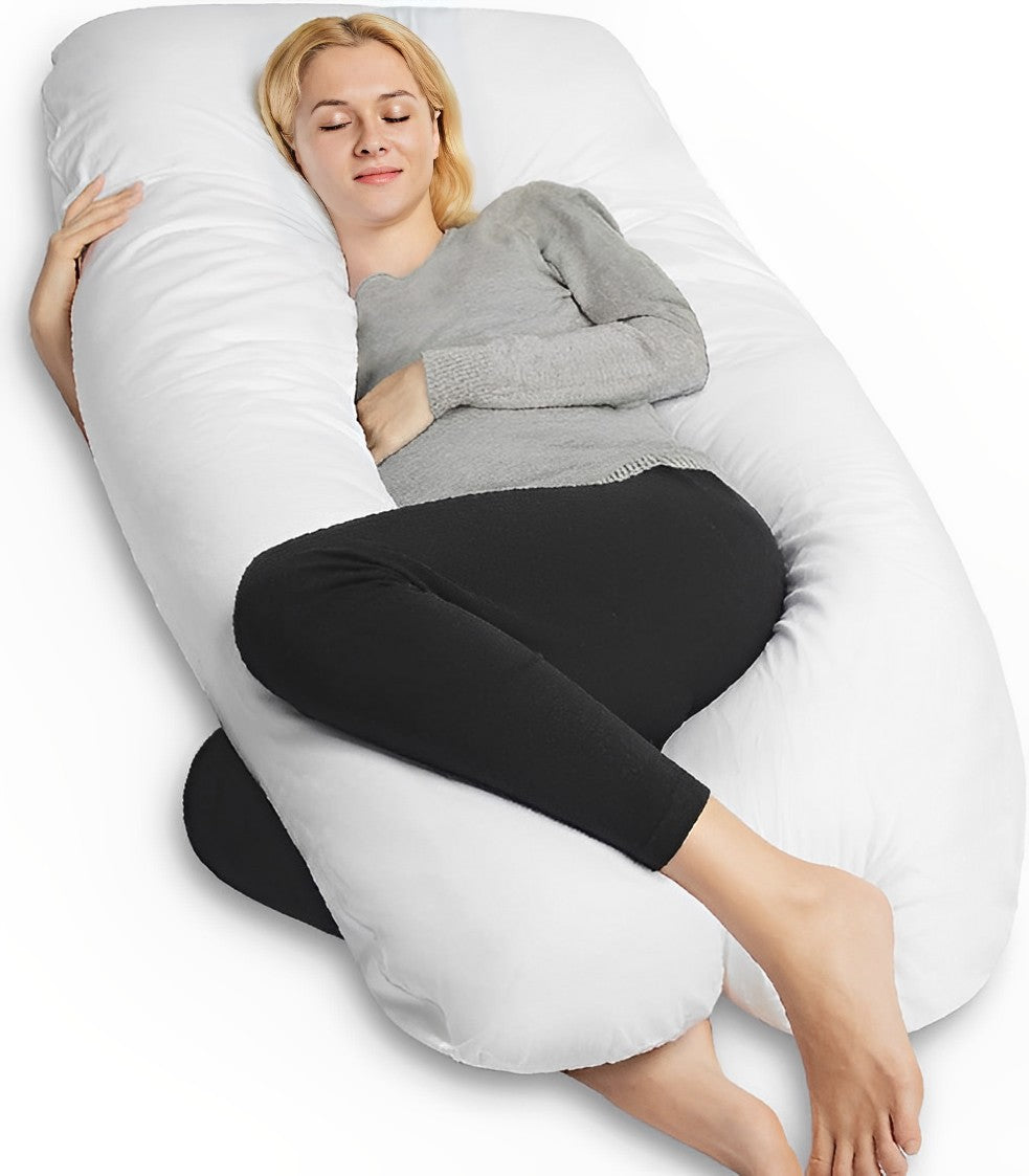 Comfort Haven | U-Shaped Pregnancy Pillow with Cotton Cover | Ultimate Support for Restful Sleep 0
