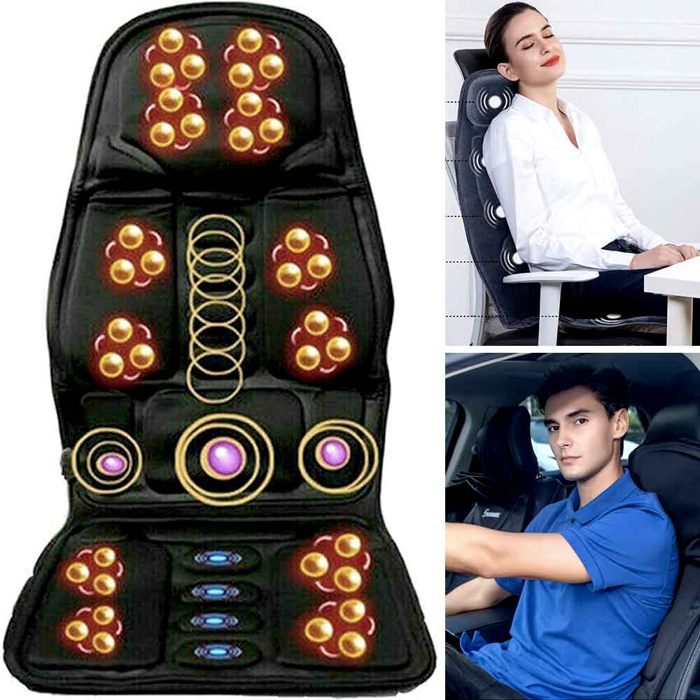 Comfort Oasis | Heated Massage Cushion with Customizable Settings | Ergonomic Design for Deep Relaxation 0