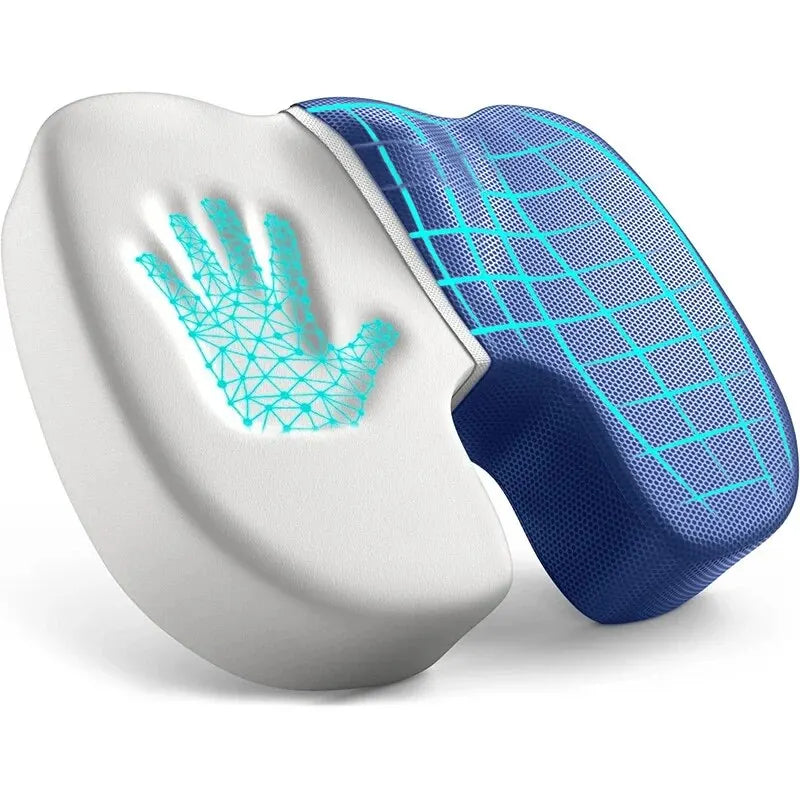 Comfort Plus | Ergonomic Memory Foam Seat Cushion with Breathable Cover | Supportive Design for All-Day Comfort 0