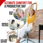 Comfort Plus | Ergonomic Memory Foam Seat Cushion with Breathable Cover | Supportive Design for All-Day Comfort 2