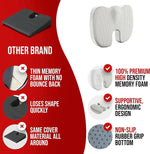 Comfort Plus | Ergonomic Memory Foam Seat Cushion with Breathable Cover | Supportive Design for All-Day Comfort 5