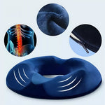 Comfort Relief | Donut Seat Cushion with Memory Foam & Washable Cover for Tailbone Pain 4