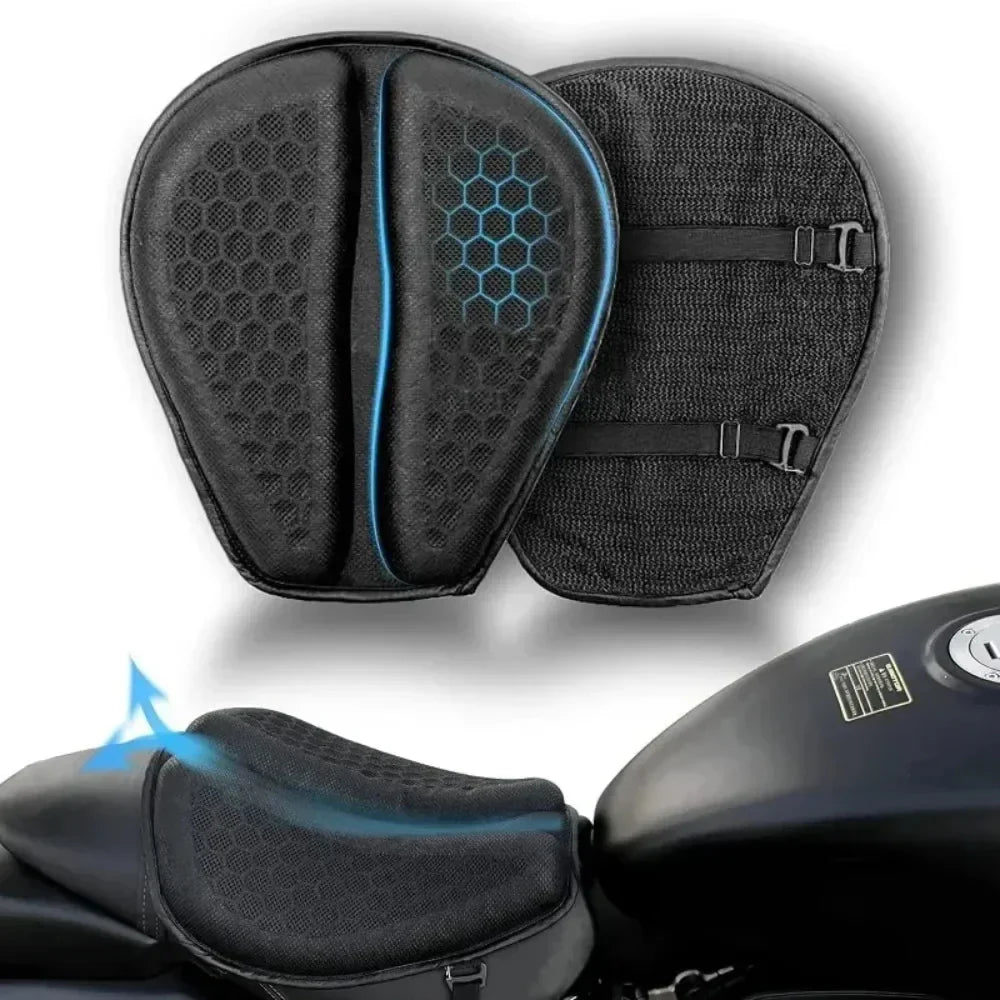 Comfort Ride | Motorcycle Seat Cushion with 3D Honeycomb Design for Enhanced Comfort 0