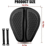 Comfort Ride | Motorcycle Seat Cushion with 3D Honeycomb Design for Enhanced Comfort 5