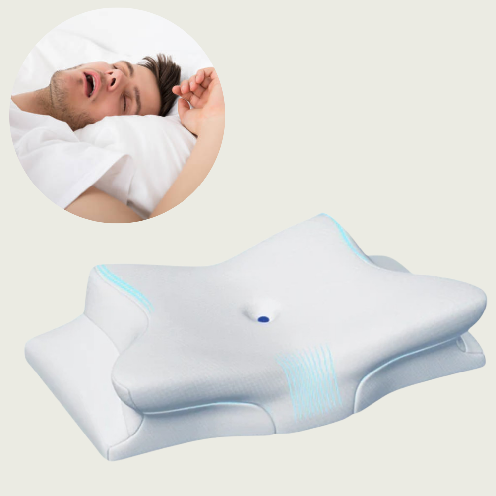 Comfort Sleep | Anti-Snore Memory Foam Pillow with Ergonomic Design | Supports Airflow for Restful Nights 0