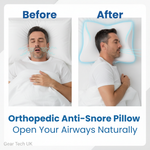 Comfort Sleep | Anti-Snore Memory Foam Pillow with Ergonomic Design | Supports Airflow for Restful Nights 1