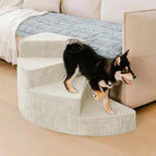 Beige-4 Steps / Left Facing