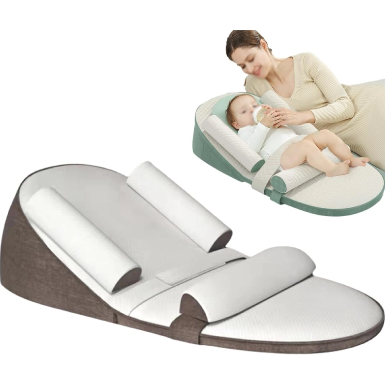 Comfort Wedge Pillow | Newborn Bed Wedge for Side Sleeping with Memory Foam | Supportive Design for Reflux Relief 0