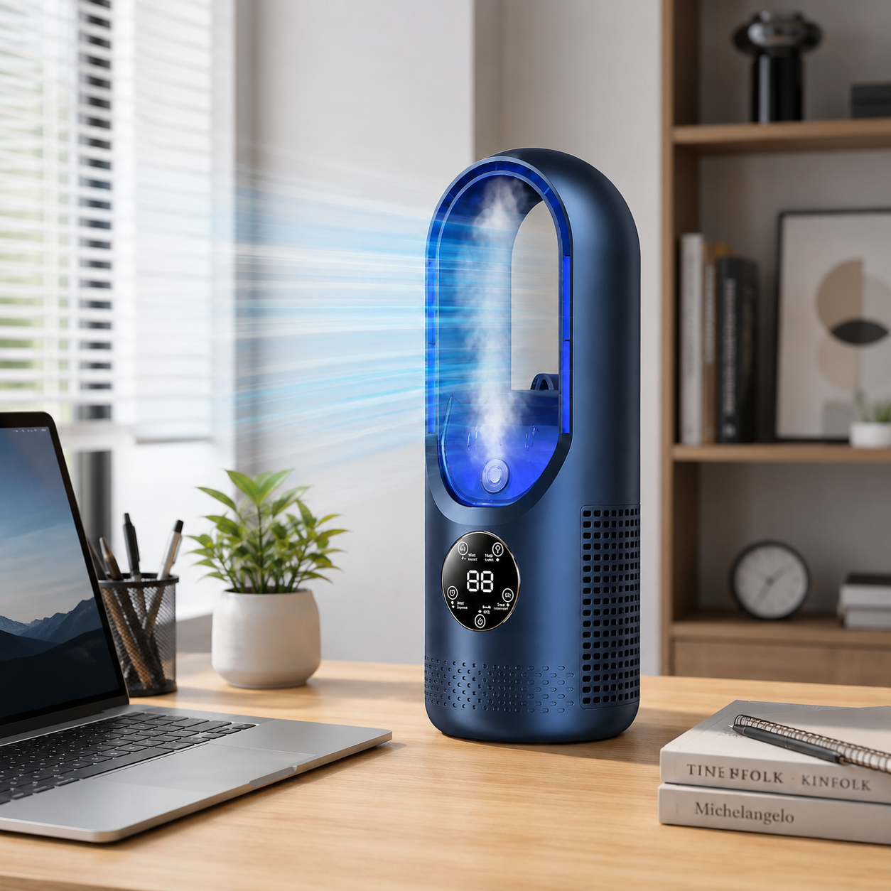 Compact Bladeless Cooling Fan | Portable Air Conditioner with Quiet Operation | Ideal for Personal Comfort in Small Spaces 5