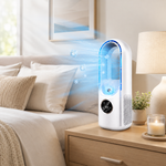 Compact Bladeless Cooling Fan | Quiet Portable Air Conditioner for Personal Comfort 0
