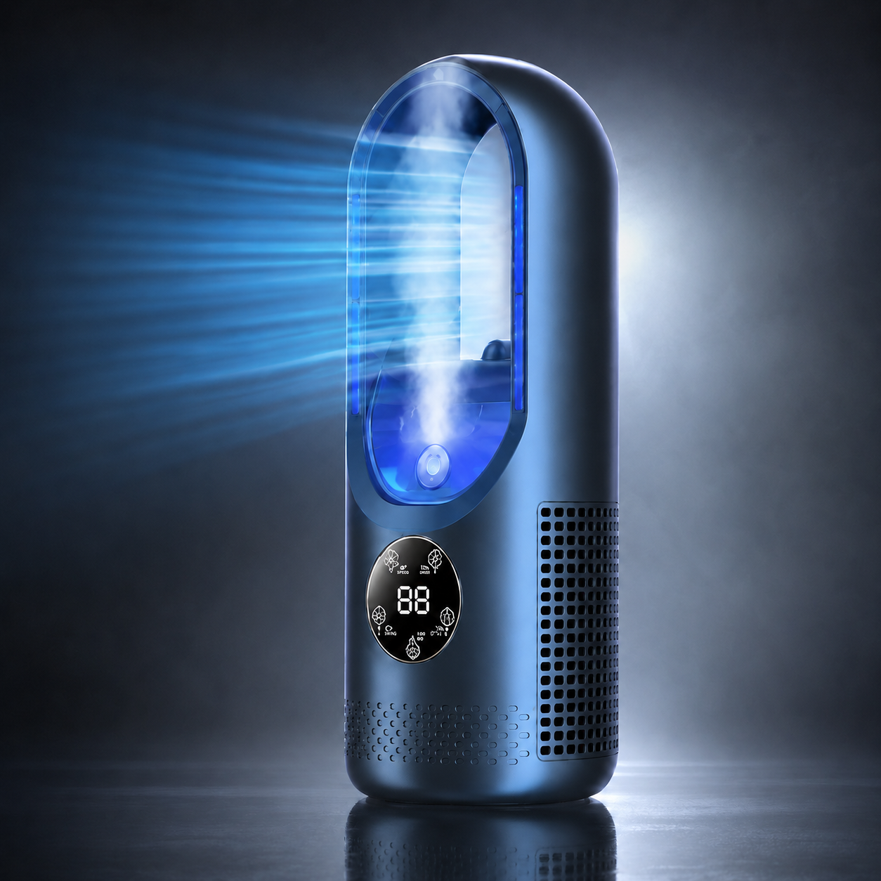 Compact Bladeless Cooling Fan | Quiet Portable Air Conditioner for Personal Comfort 4