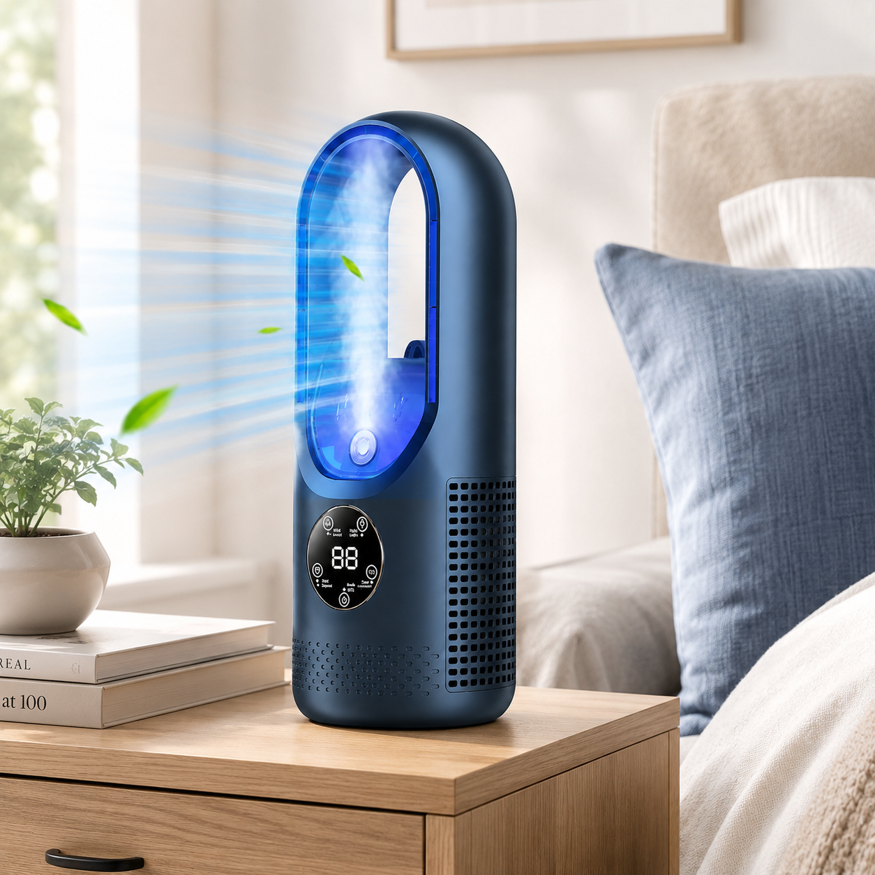 Compact Bladeless Cooling Fan | Quiet Portable Air Conditioner for Personal Comfort 5