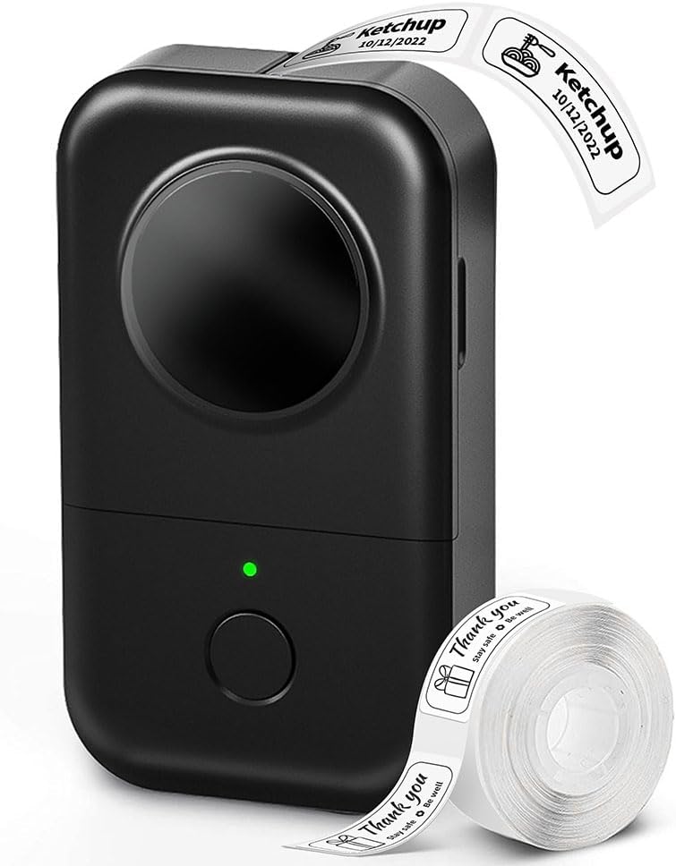 Compact Bluetooth Label Maker | Thermal Mini Printer for Easy Organization 0