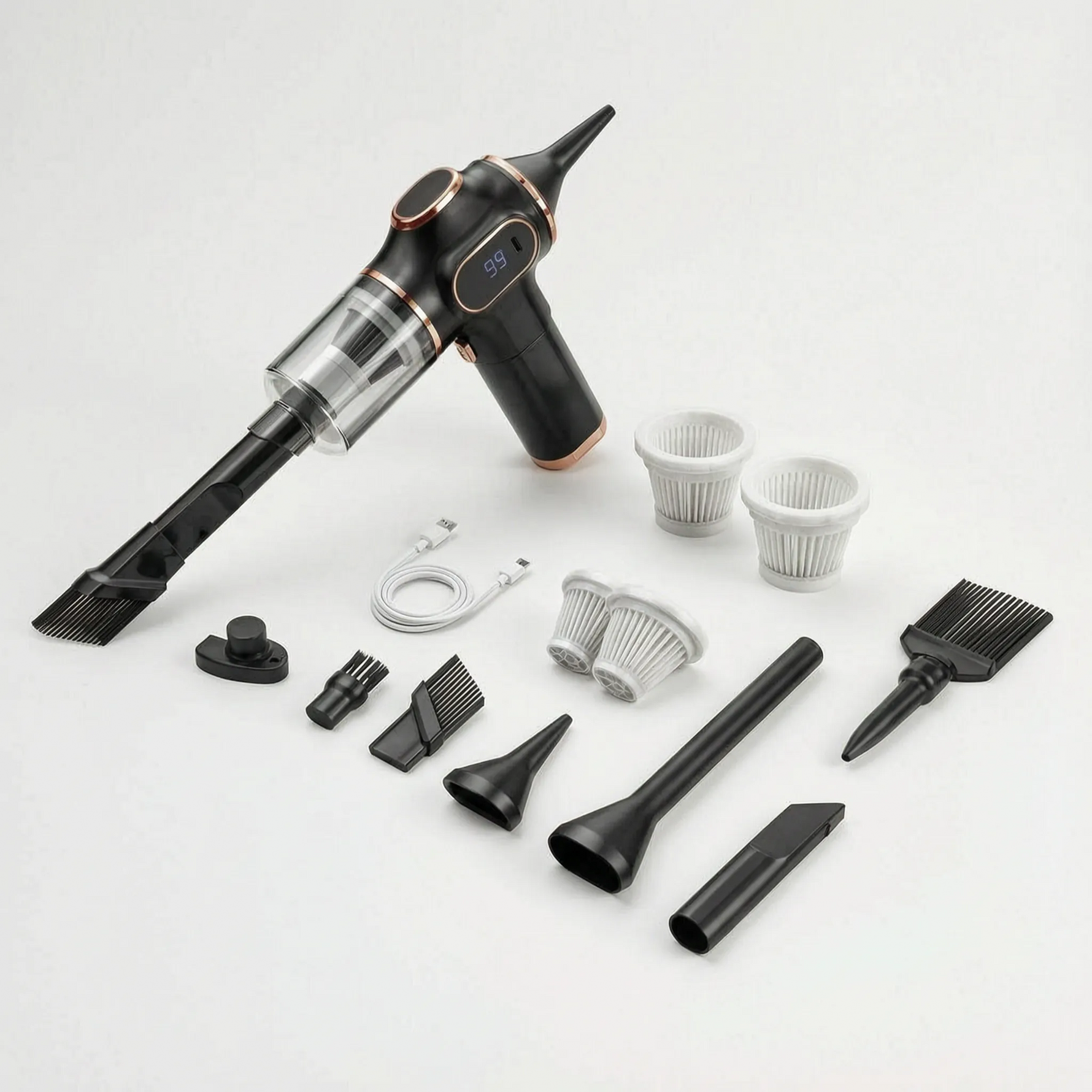 Compact Cordless Handheld Vacuum with Dual Cleaning Modes | Lightweight Design for Easy Maneuverability 0