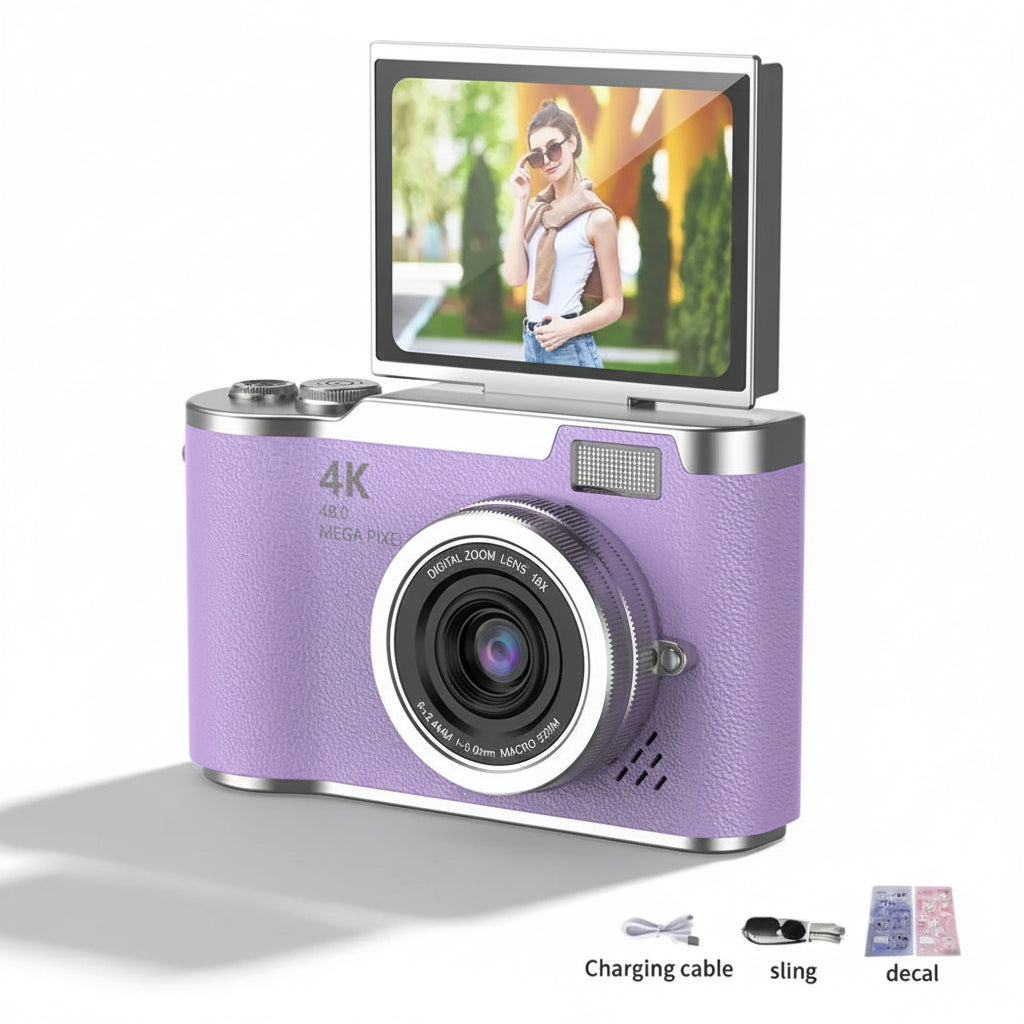 Compact Digital Camera | 48MP Point and Shoot Camera with 4K Video | Perfect for Selfies and Travel 12