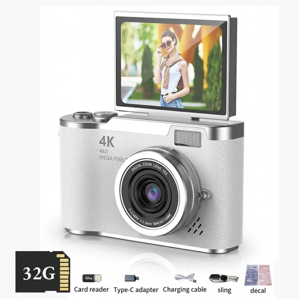 Compact Digital Camera | 48MP Point and Shoot Camera with 4K Video | Perfect for Selfies and Travel 6