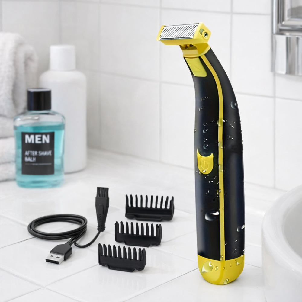 Compact Electric Shaver Body Hair Trimmer with USB Type C Charging | Versatile Grooming Tool for Home and Travel 0