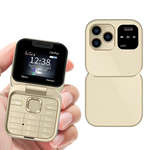Compact Flip Phone | Dual SIM Mobile with Foldable Design & Long Battery Life 6