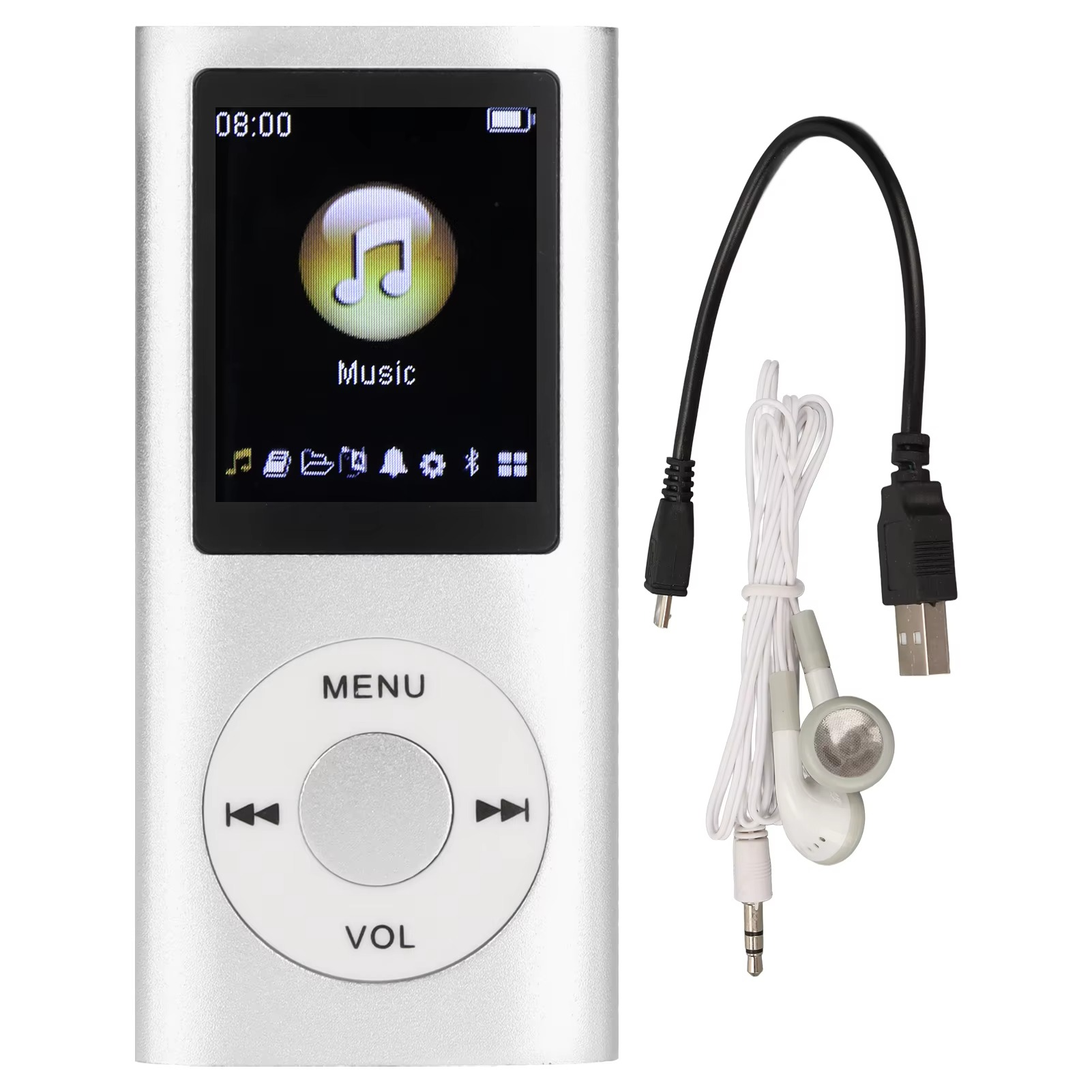 Compact High-Resolution MP3 Player with 1.8 LCD Screen | Portable Audio Companion for Superior Sound 0