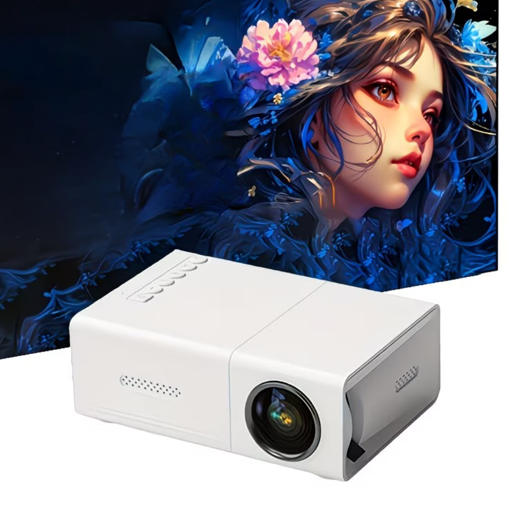 Compact Mini Projector | 1080P Portable Home Theater with Built-in Speaker for Stunning Clarity 0