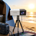 Compact Mini Projector | 1080P Portable Home Theater with Built-in Speaker for Stunning Clarity 2