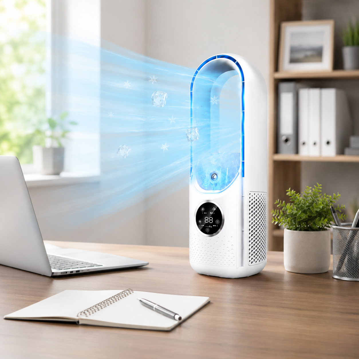 Compact Mini | Portable Air Conditioner with Bladeless Design | Quiet Cooling for Personal Comfort 0