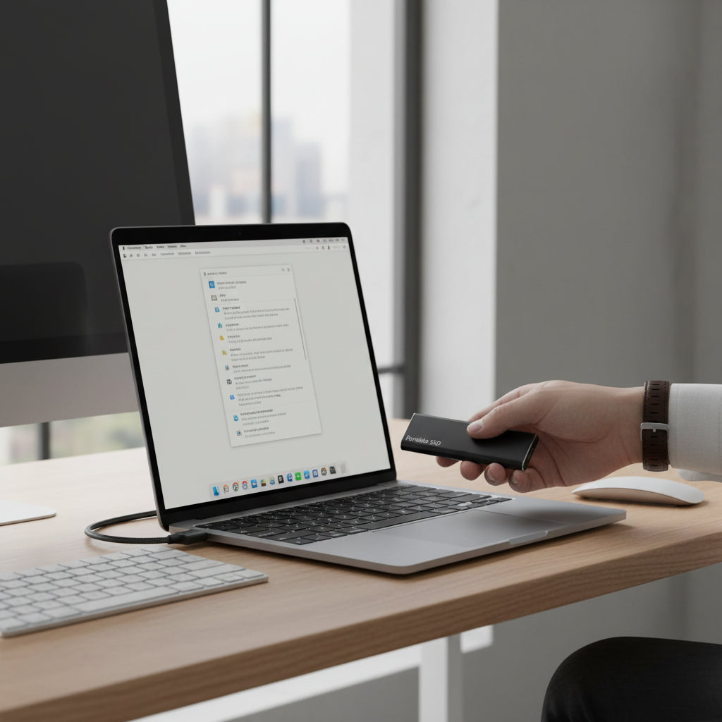 Compact Portable SSD | 4TB USB-C External Hard Drive with Ultra-Thin Design | Fast Data Transfer for On-the-Go Storage 0