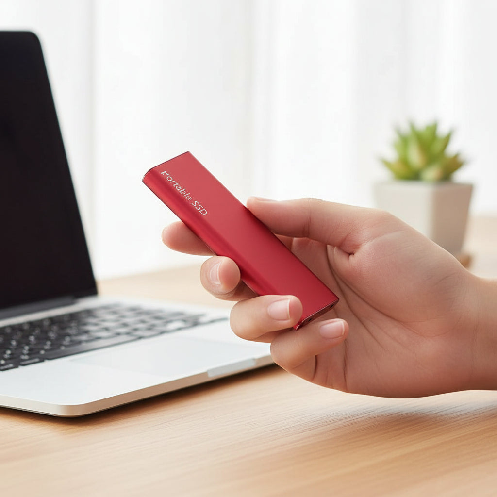 Compact Portable SSD | 4TB USB-C External Hard Drive with Ultra-Thin Design | Fast Data Transfer for On-the-Go Storage 4