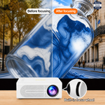 Compact Projector | Mini 1080P Portable Projector with Easy Connectivity | Perfect for Movies and Gaming 1
