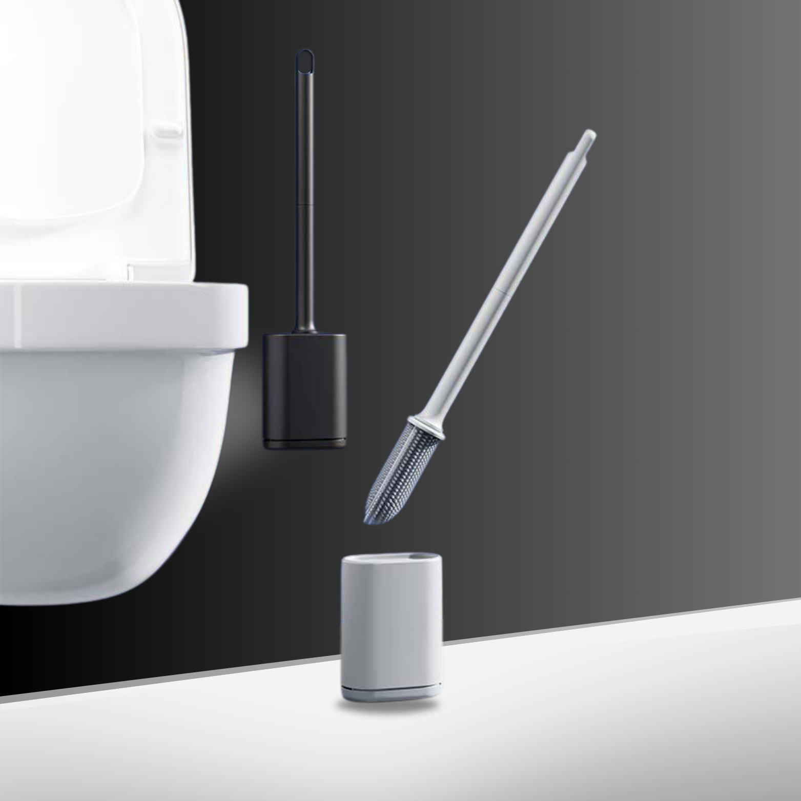 Compact Toilet Brush with Ergonomic Handle & Durable Bristles | Effective Bathroom Cleaning Tool 6