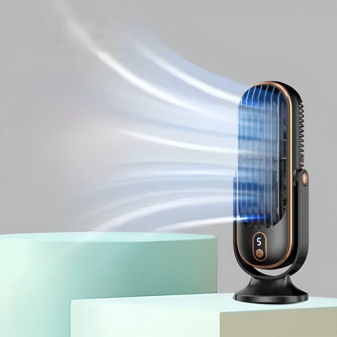 Compact USB Desk Fan | Ultra-Quiet Design with Rechargeable Battery | Perfect for Home and Office Use 8
