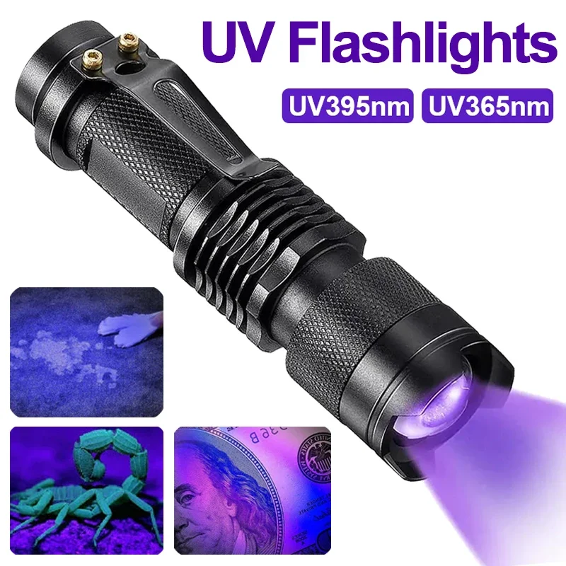 Compact UV Flashlight | LED Inspection Lamp for Stain Detection | Portable Tool for Home Cleaning 0