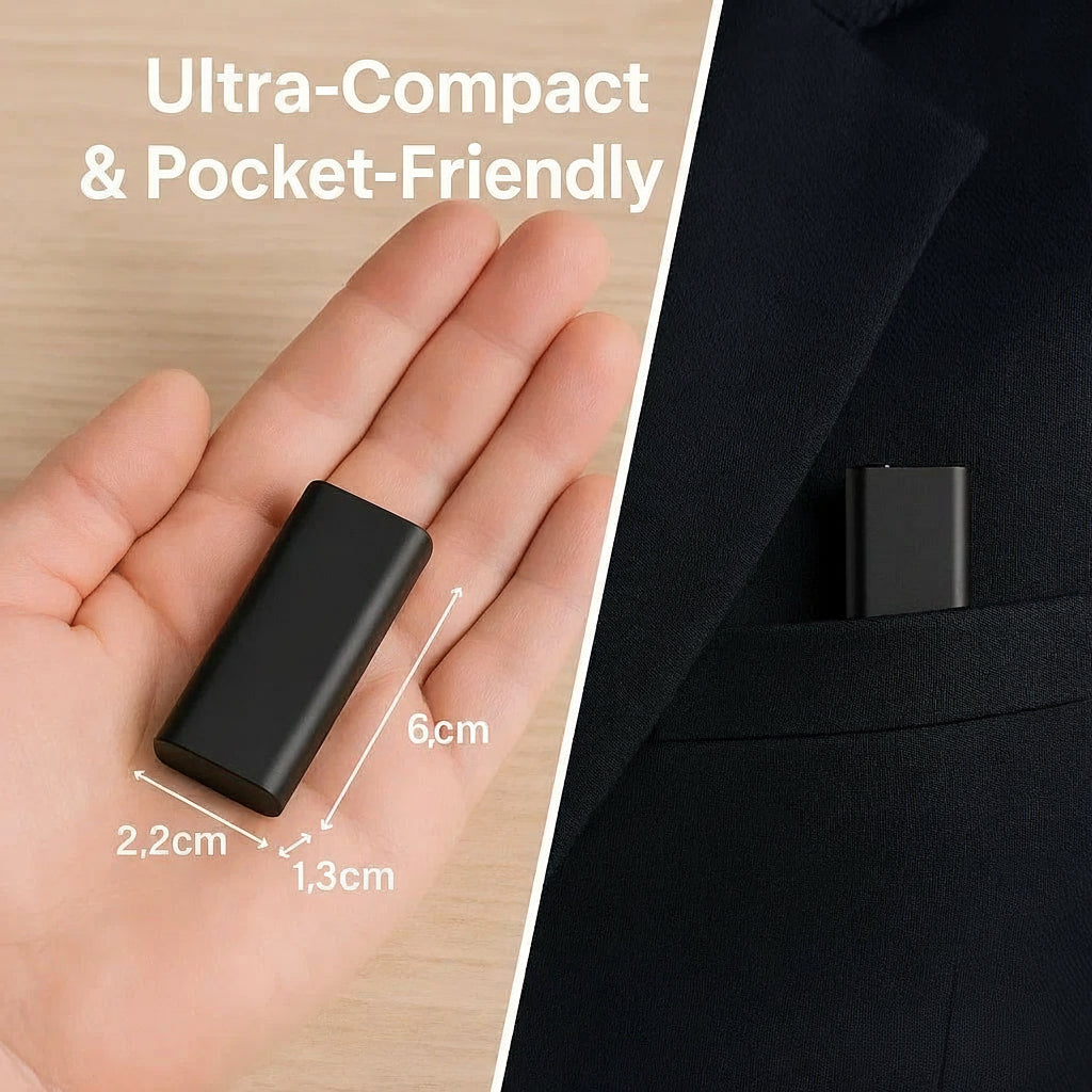 Compact Voice Recorder | Mini Audio Recorder with Sound Activation | Stealth Design for Effortless Capture 5