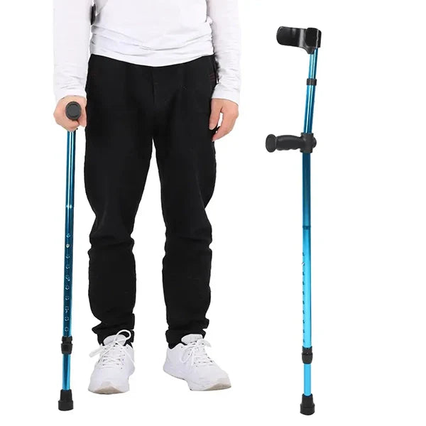 Compact Walker | Adjustable Lightweight Mobility Aid with Ergonomic Grip | Slip-Resistant Tip for Enhanced Stability 0