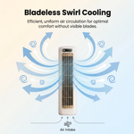 Compact Wall-Mounted Cooling Fan with Rechargeable Battery for Indoor Comfort 4